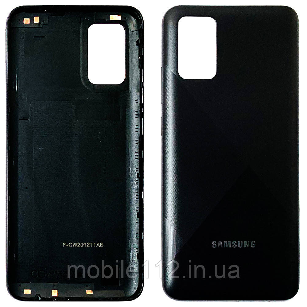 Задня кришка Samsung Galaxy A02s A025F, M02s M025F (чорна оригінал Китай), фото 1
