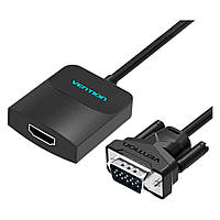 Адаптер Vention ACNBB, VGA, HDMI, 0.2 м., Черный