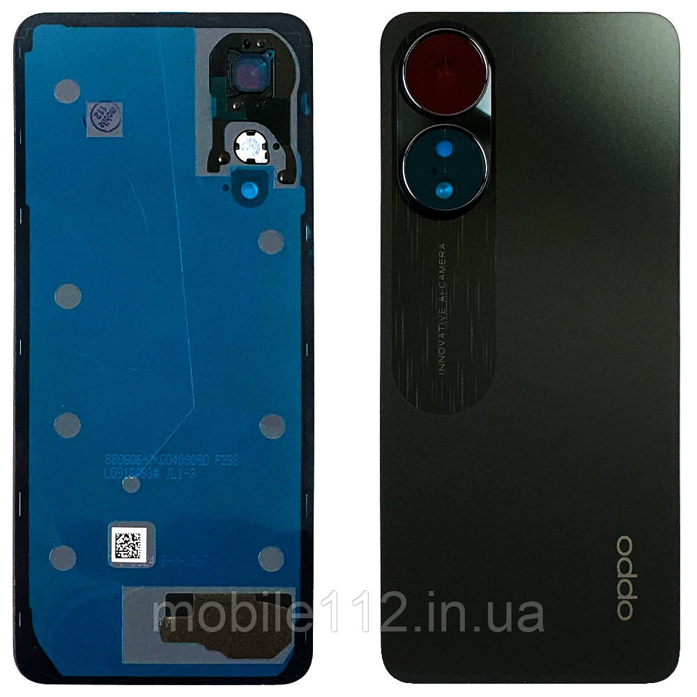 Задня кришка Oppo A78 4G CPH2565 (чорна оригінал Китай)