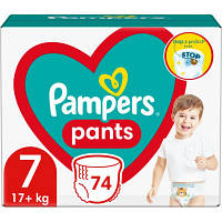 Подгузники Pampers трусики Pants Giant Размер 7 (17+ кг) 74 шт. (8006540069622)