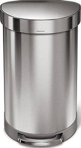 Кошик для сміття педаль 45 л напівкругле Simplehuman