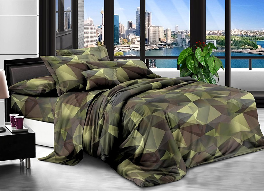 Набір постільної білизни Велюр № в417 Подвійний 200х220, на кнопках