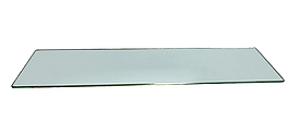 Полиця 4 мм скляна дзеркальна 50х10 см