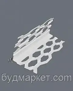 Кутник ПВХ для мокрой штукатурки 3м (упак/16/50шт), єВідновлення