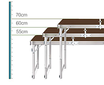 Кемпінговий набір стіл і 4 стільця посилений Folding Table для пікніка, фото 6