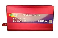 Инвертор напряжения 12V/220V Eryuan Smart Inverter LCD 4000W DC/AC с вольтметром M