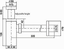 Латунний сифон TRUSTMI латунна кругла раковина для ванної кімнати, ванна, раковина, Amazon, Німеччина, фото 3