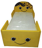 Детская кроватка с бортиком и матрасом Смайлик 170х90 ТМ Ribeka