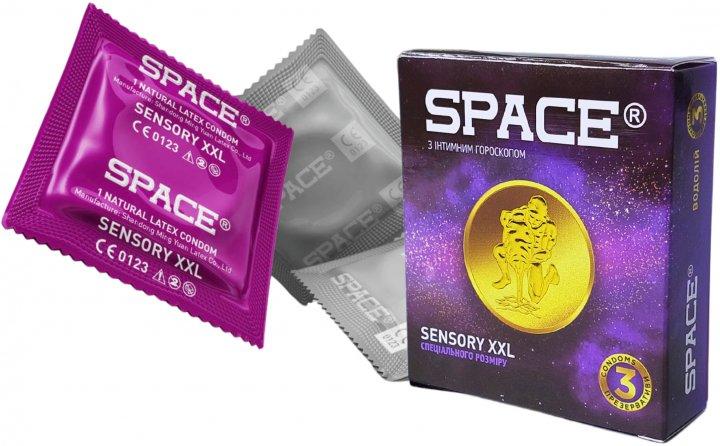 Презервативи Space Sensory XXL Водолій 3 шт