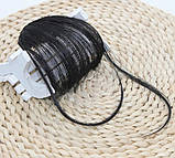 Накладний чубчик чорний штучний, фото 2