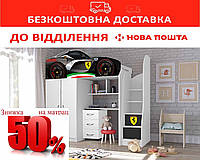 Кровать-горка 80*170 Bed Room №1 Ferrari Графит