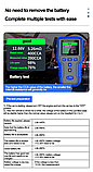 Тестер автомобільних акумуляторів CZD TKM020 12/24V LCD Battery Tester аналізатор акб, фото 6