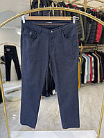 Мужские шерстяные штаны на ремне La Vita 014 батал 40-46 темно-синие
