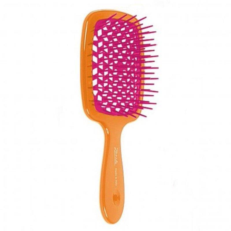 Гребінець Janeke Superbrush помаранчева з фуксією