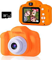 Портативна HD-цифрова камера для дітей: найкращий подарунок для хлопчиків і дівчаток 3-10 років, помаранчева