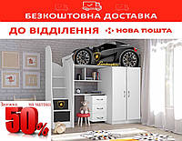 Кровать-горка 80*170 Bed Room №1 Lamborghini Графит