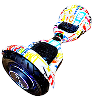 Детский Гироскутер гироборд 10 дюймов Smart Balance Wheel белый графити