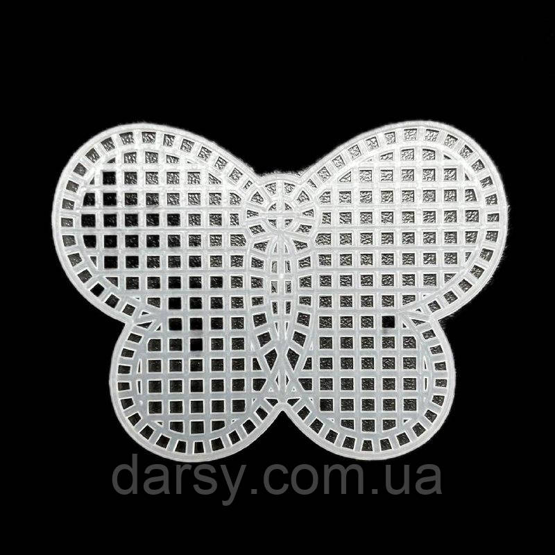 Канва пластикова фігурна закладка 60*80 мм, колір білий, фото 1