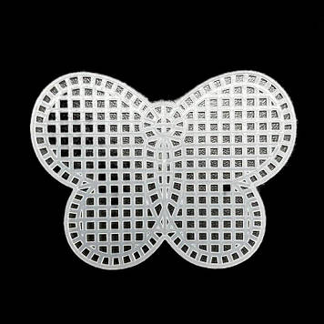 Канва пластикова фігурна закладка 60*80 мм, колір білий