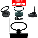 Корок для кухонної мийки з ручкою гумовий 45 мм HC59-45 McAlpine, фото 2