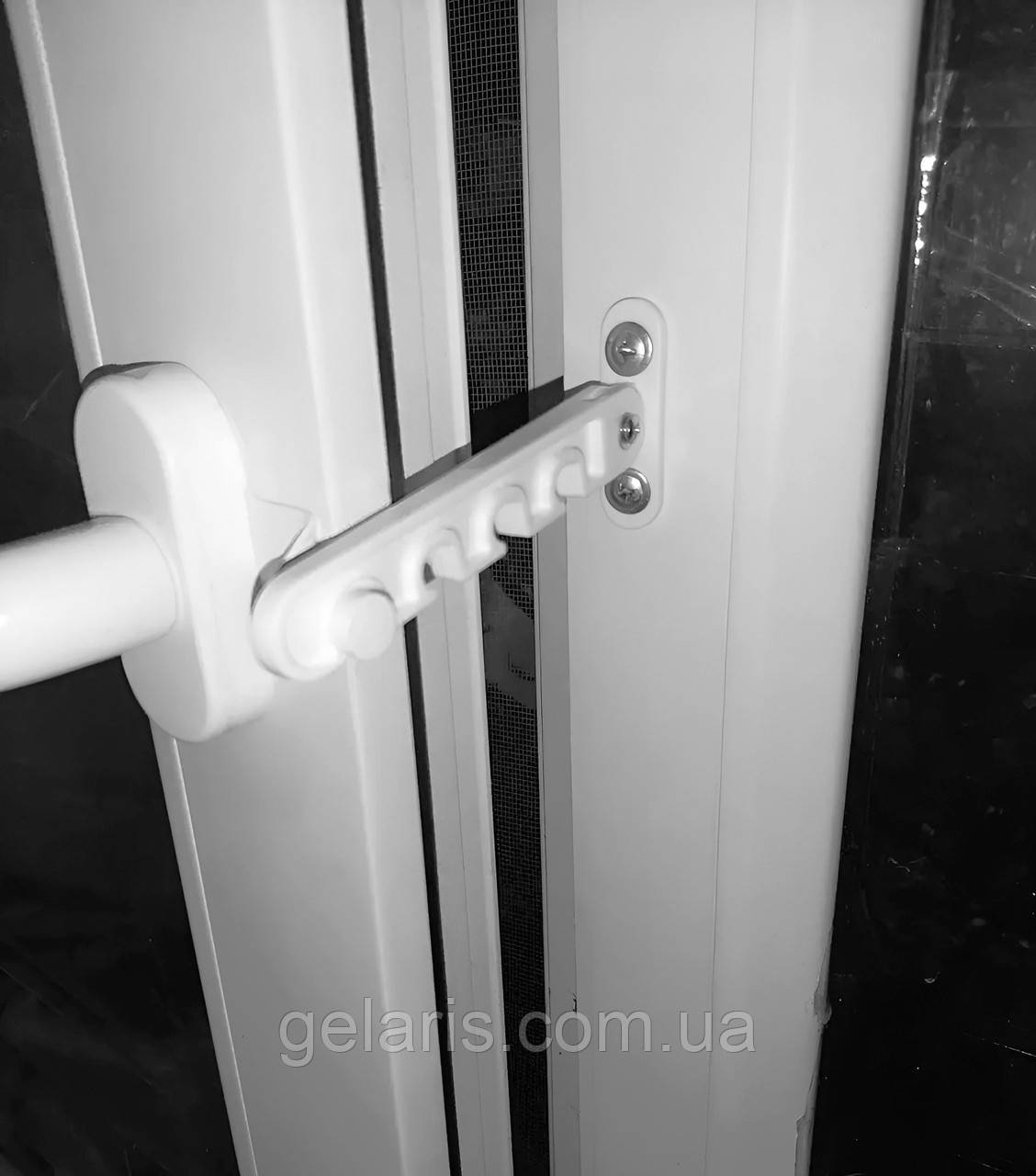 Фиксатор для проветривания окна Gelaris 4-п пласт белый - фото 3 - id-p495257846