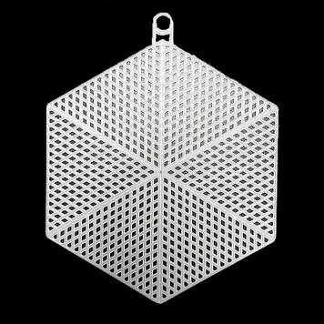 Канва пластикова фігурна закладка 140*120 мм, колір білий