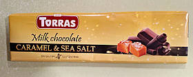 Шоколад Torras з карамеллю та сіллю молочний 300 г (без глютену)
