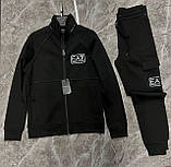Чоловічий спортивний костюм Armani CK7340 чорний S, M, L, фото 3