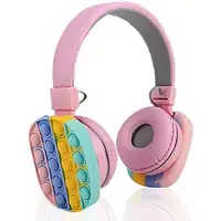 Навушники дитячі антистрес POP IT бездротові навушники CXT 806E накладні навушники для дітей