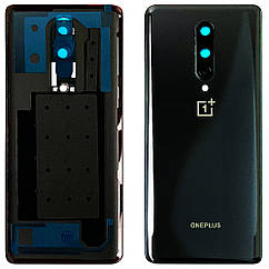 Задня кришка OnePlus 8 (чорна Original New зі склом камери)