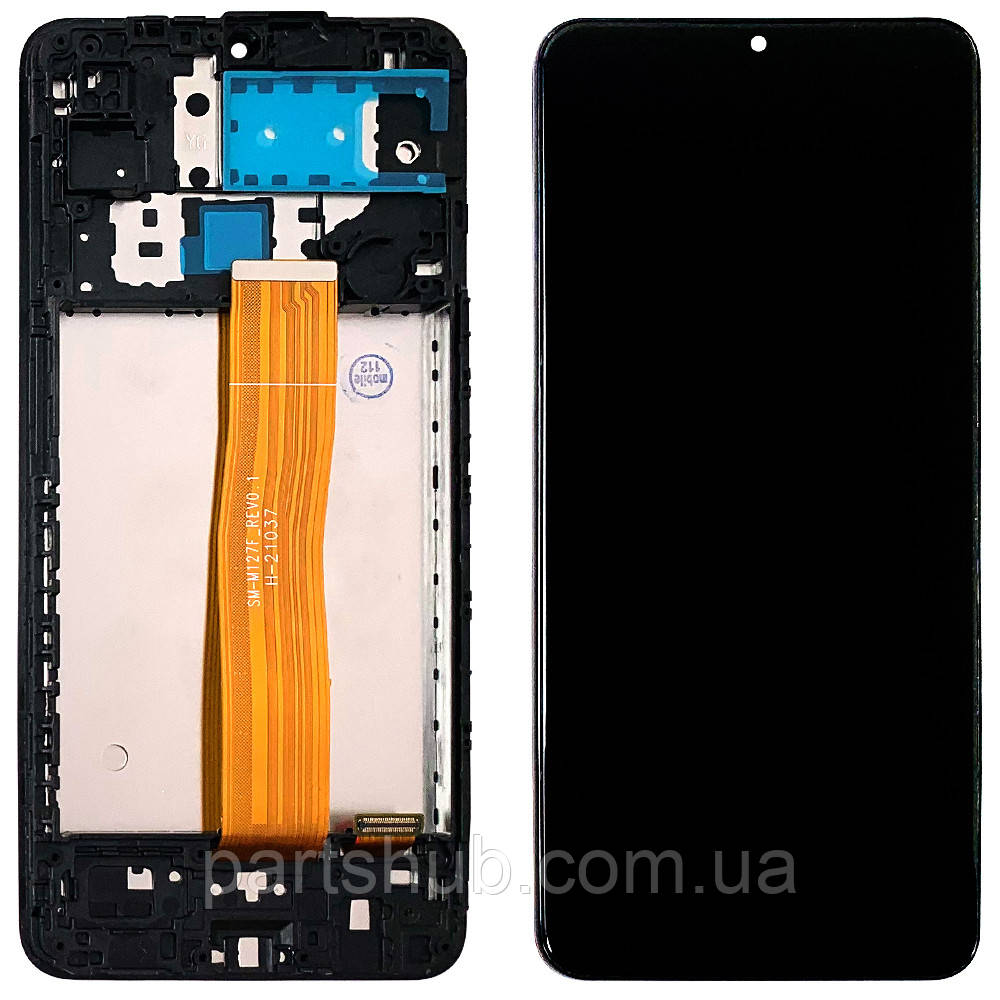 Дисплей Samsung Galaxy A12 A125F, M12 M127 з тачскріном і рамкою SM-M127F_REV0.1 оригінал Китай, фото 1