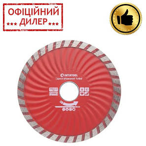 Диск відрізний по каменю TURBO алмазний, 115мм, 22-24% INTERTOOL CT-2006 STP, фото 2