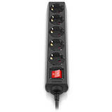 Популярний! Мережевий фільтр живлення REAL-EL RS-Protect M 3m, black (EL122300028) - Краща якість тільки на Nukleon.com.ua, фото 5
