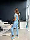 Медичний костюм «Анатомія Грей» колір небо, фото 4