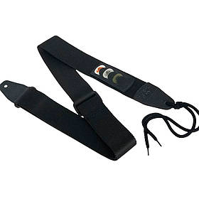 Гітарний ремінь з комірками фіксації для медіаторів (термотиснення) Music day GR-2