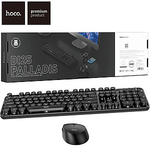 Бездротова клавіатура і миша Hoco DI25 PALLADIS 2.4G Wireless Keyboard and Mouse Black