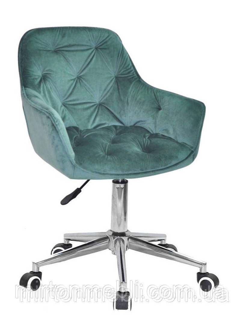 Крісло для офісу CHERRY MOD тканина Vel, зелений