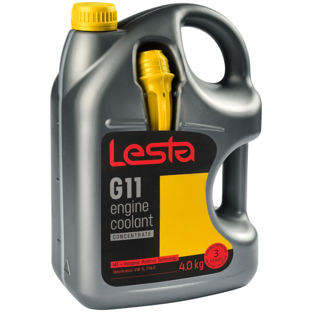 Антифриз ANTI-FREEZE LESTA G11 (жовтий) КОНЦЕНТРАТ 4 л