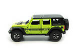Модель металева Jeep Wrangler, масштаб 1: 32, інерція, світло, звук, відкриваються двері, багажник та капот, фото 2