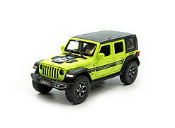 Модель металева Jeep Wrangler, масштаб 1: 32, інерція, світло, звук, відкриваються двері, багажник та капот