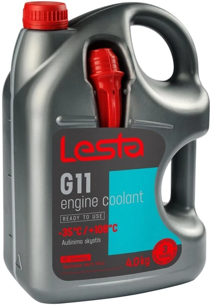 Антифриз ANTI-FREEZE LESTA G11 (синій) (-35) 4 л