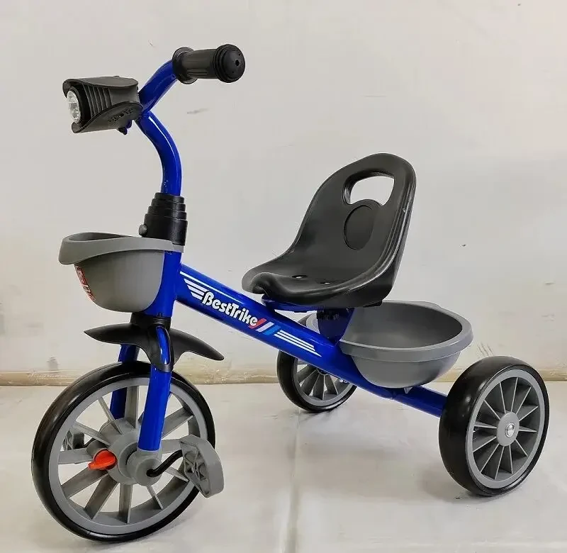 Велосипед триколісний Best Trike BS-12530 (колеса піна, фара, звук, світло, кошик)