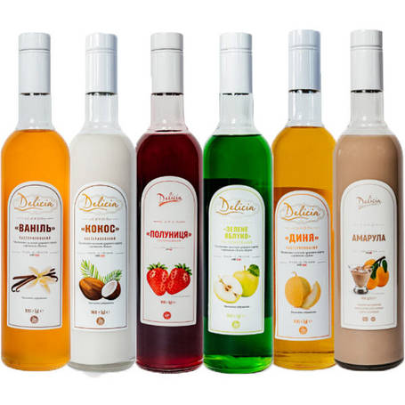 Сиропи TM Delicia 700 мл.