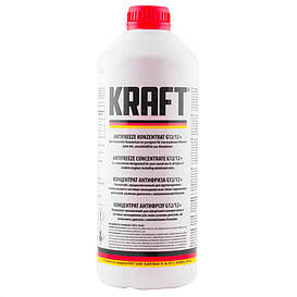 Антифриз ANTI-FREEZE KRAFT G12/G12+ (червоний) КОНЦЕНТРАТ 1,5 л