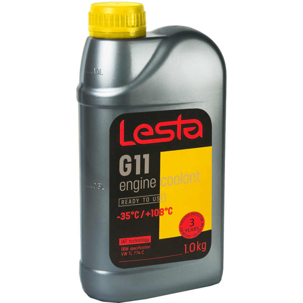 Антифриз ANTI-FREEZE LESTA G11 (жовтий) (-35) 1 л