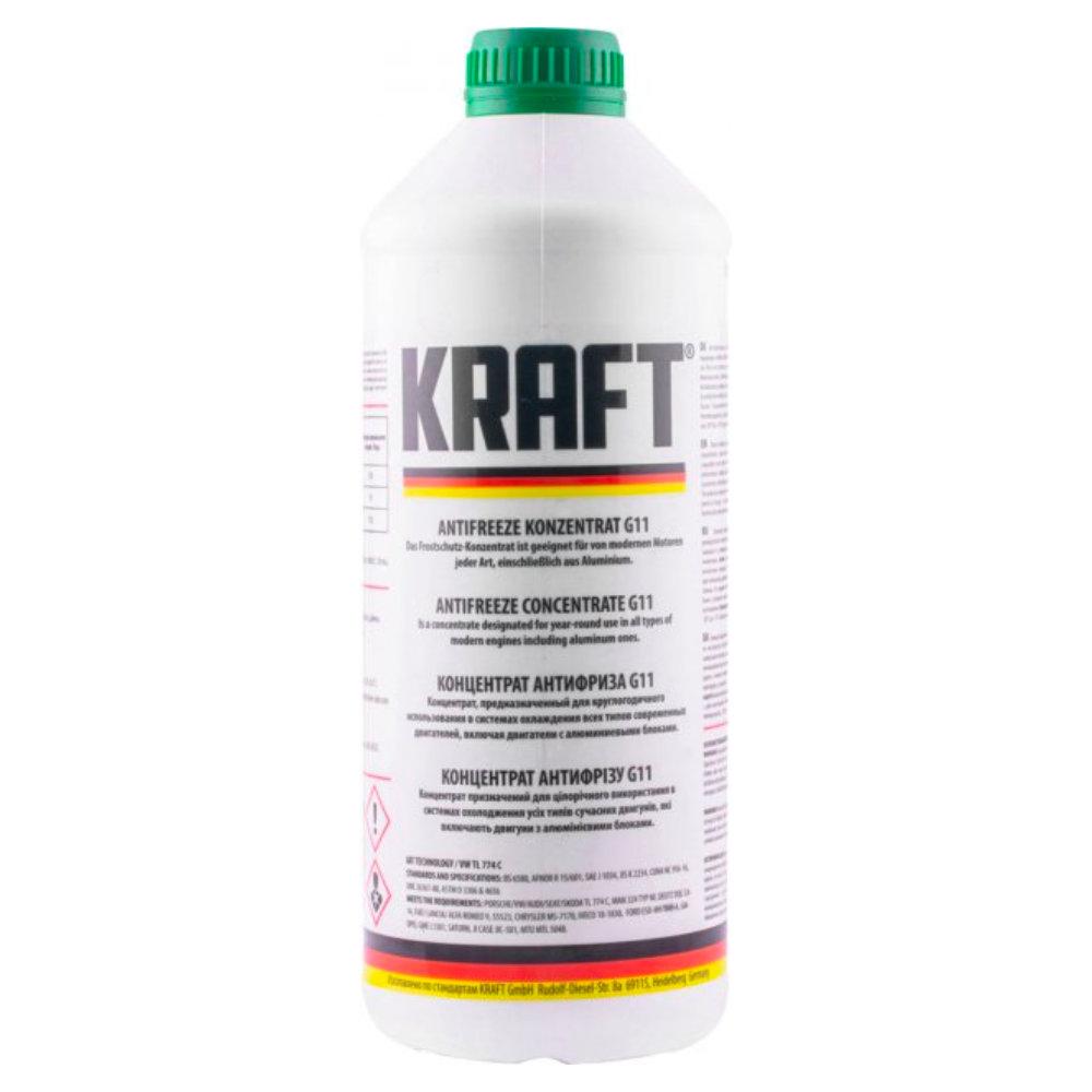 Антифриз ANTI-FREEZE KRAFT G11 (зелений) КОНЦЕНТРАТ 1,5 л