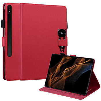 Чохол-книжка Animal Wallet для Samsung Galaxy S8 Ultra / S9 Ultra Cat