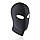 Чорна еластична закрита маска на голову з вирізами на очах БДСМ, фото 2