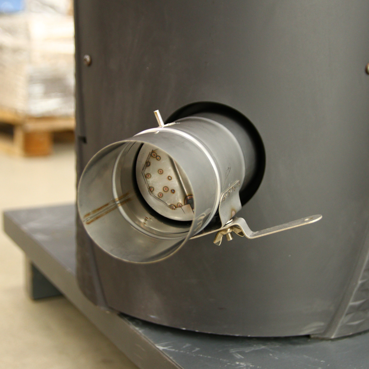 Дросельна заслонка 80мм для подачи воздуха в печь и каминую топку - фото 3 - id-p2089852925