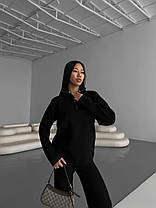 Зручний жіночий костюм Сільвія кофта оверсайз та штани Ddi5384, фото 2